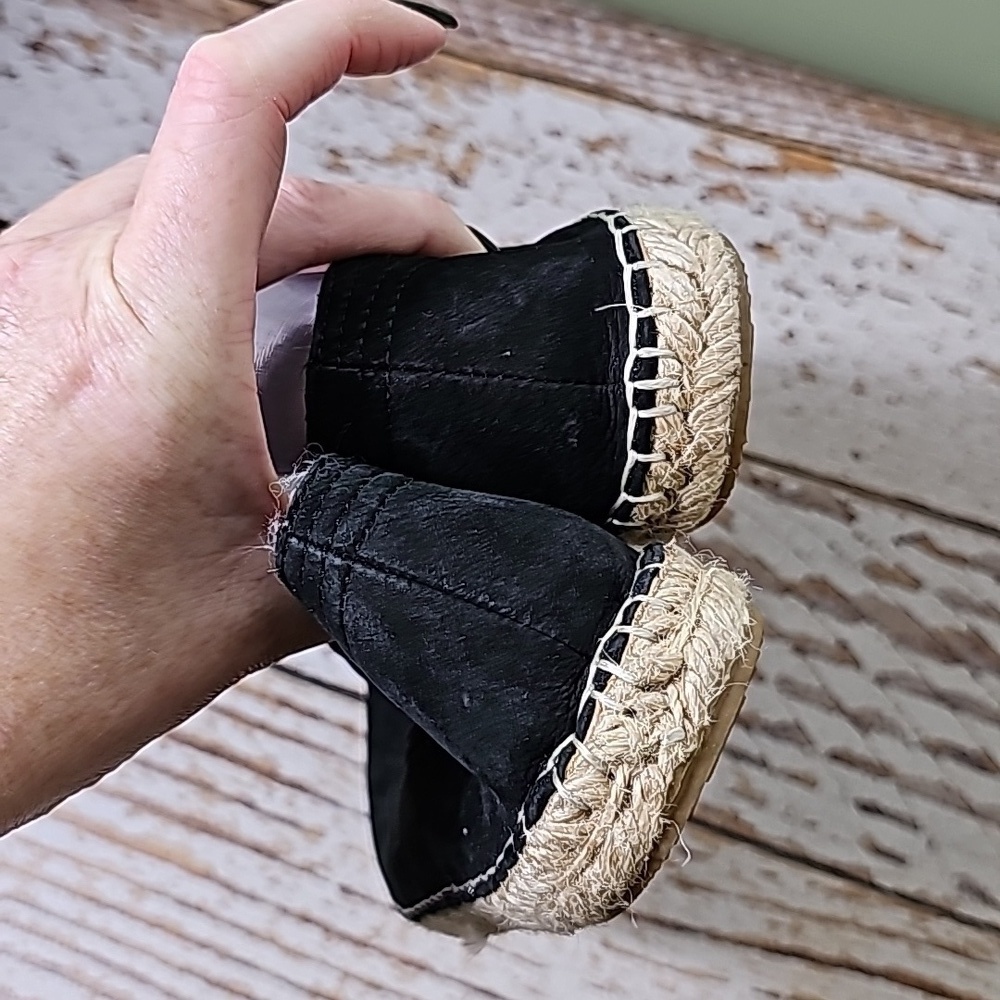Black Espadrille Slip-On Shoes - Picture 5 of 5